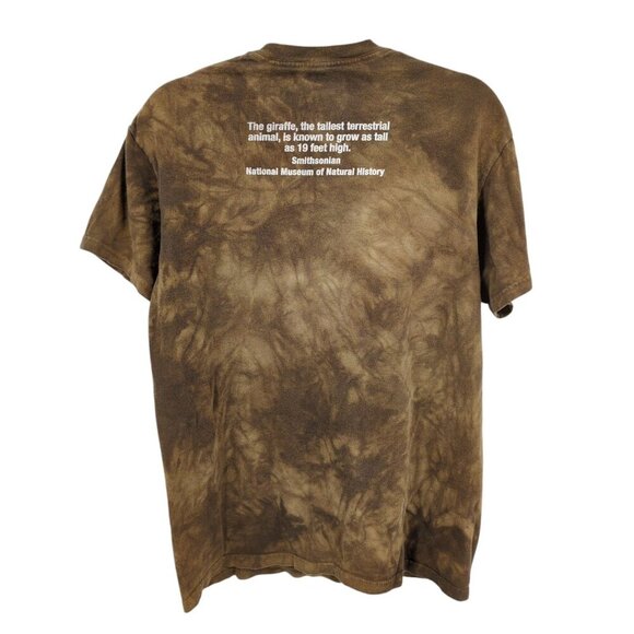 The Mountain Men Medium Giraffe Chewing T Shirt All Over Print Graphic Tee Brown - Picture 3 of 8